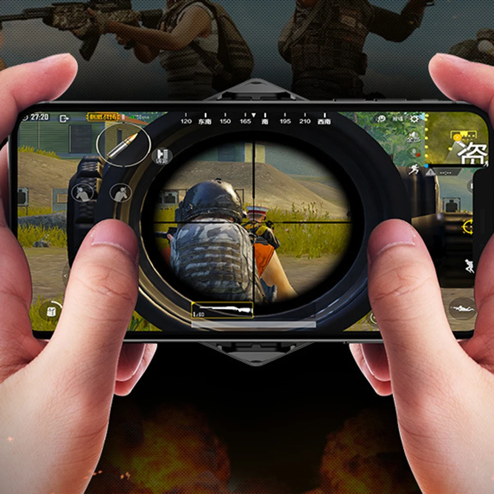 Кулер для телефона мобильный телефонный радиатор PUBG кронштейн вентилятора охлаждающая подставка игровой контроллер игра стрельба немой