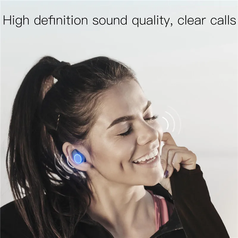 Дизайн bluetooth наушники TWS истинные беспроводные многофункциональные bluetooth-гарнитура смарт-наушники