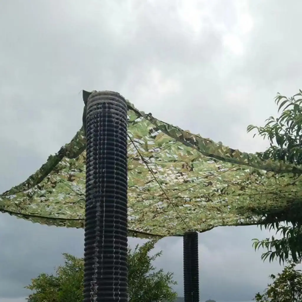 2mx3m Hunting Camping Woodland Double-sided Camouflage Net Camo Netting Hide Cover Sunshade Shelter