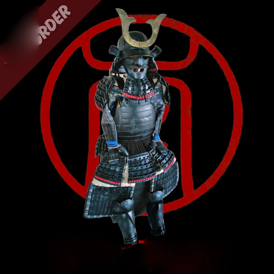 Носимый японский самурайский армированный костюм в стиле ретро для выступления