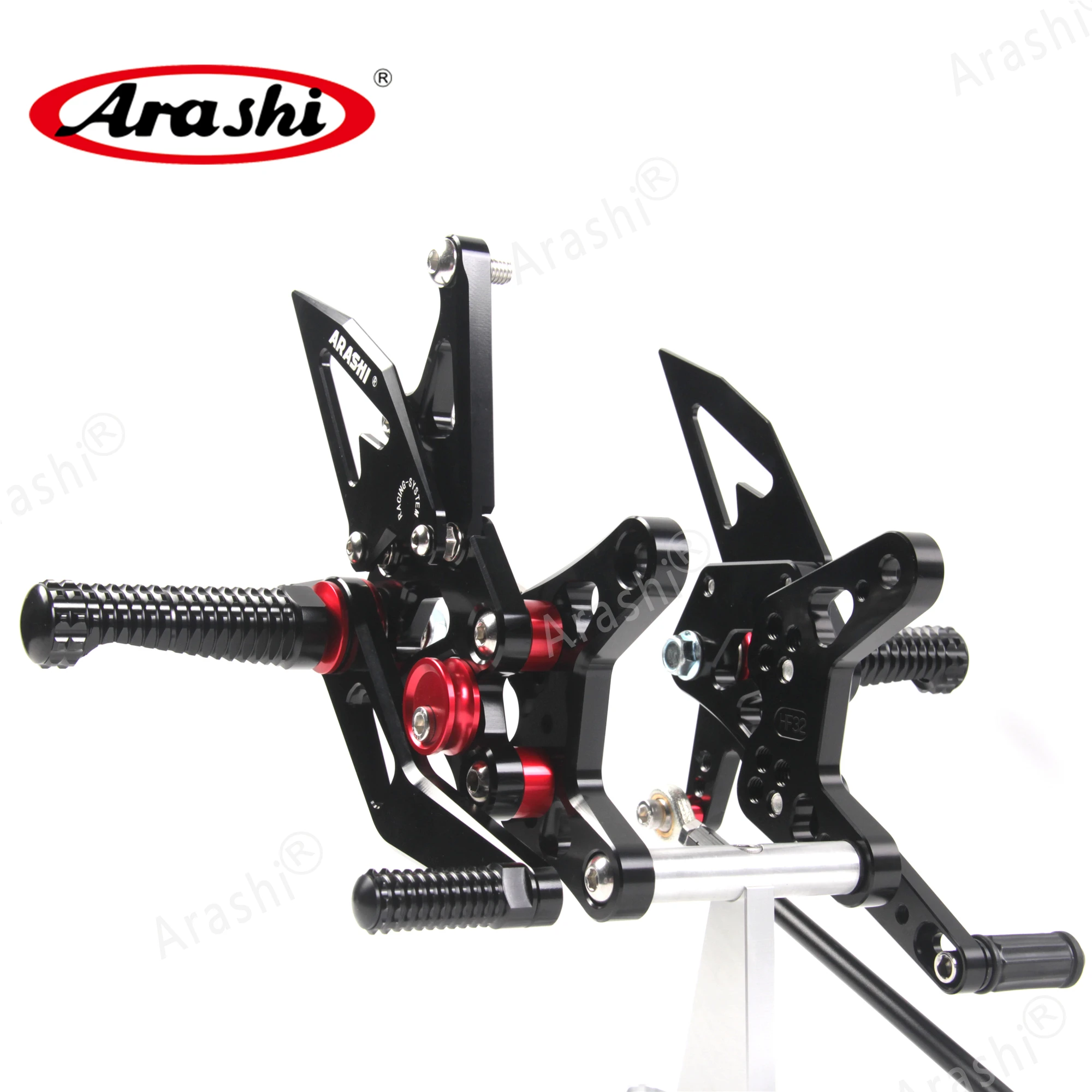 Регулируемая подножка для ног Arashi NINJA ZX6R 2007-2008 с ЧПУ для KAWASAKI Ninja ZX-6R ZX 6R 2007 2008 Rearset