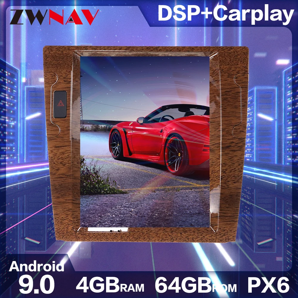 

Tesla Style Vertical Screen Car Radio GPS Navigation For Volkswagen VW Phaeton 12.1" 1 Din Android 9.0 Car DVD Player Stereo