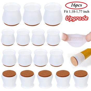 

16pcs/Lot Silicone Chair Legs Floor Protectors Furniture Non-slip Table Chair Leg Mat Chair Leg Cover Pads Floor Protectors