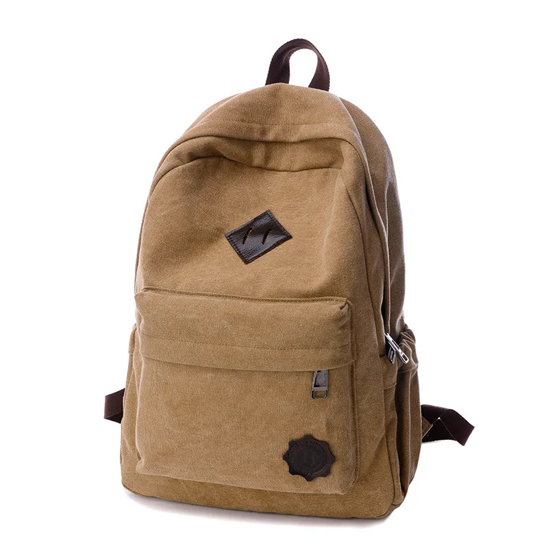 

Retro Casual 16 Ann Canvas Backpack Men Large Capacity Outdoor Gymnastic Valise Students Computer School Bag
