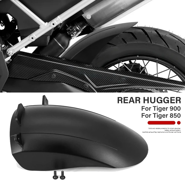 Motorcycle Rear Fender / Tire Hugger For Triumph Tiger 900 & 850 (2020-2023) - Black ABS Plastic