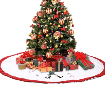 

Christmas Tree Skirt Carpet Circular Tree Base Tree Apron Floor Mat Festival Party Decor New Year Christmas Decorations for Home