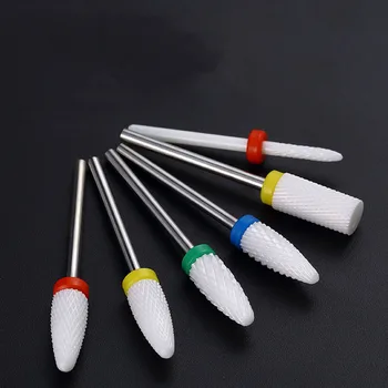 

Nail Drill Bit Ceramic Manicure Polishing Bits For Manicure Mill Manicure Machine Set Cutter For Pedicure Electric Nail Files