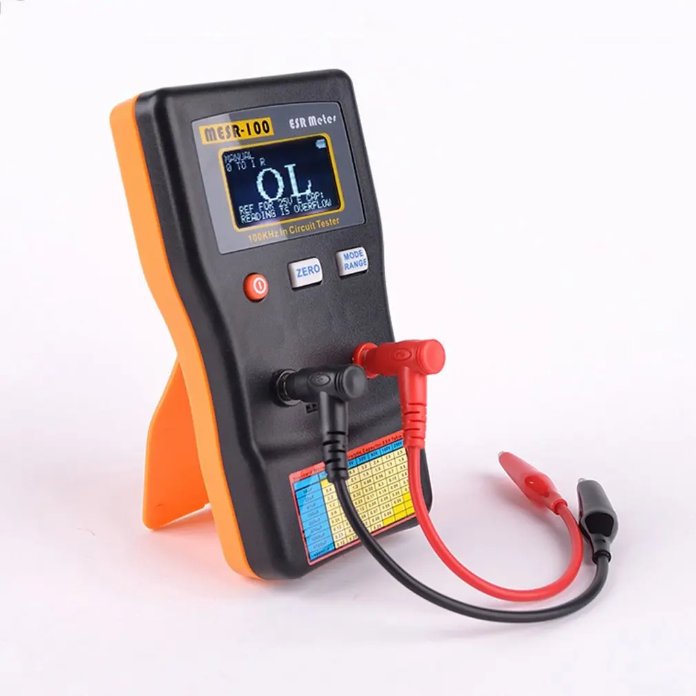 

MESR-100 ESR Capacitance Meter Ohm Meter Professional Measuring Capacitance Resistance Capacitor Circuit Tester