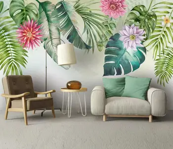 

[Self-Adhesive] 3D Tropical Plants 1100028 Wall Paper mural Wall Print Decal Wall Murals