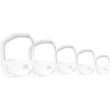 Прозрачные усы формовочная линейка Усы Борода коричневая отделка бритье Abs гребень красота инструмент для волос расчески для бороды