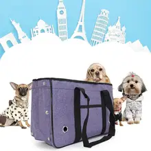 Переносная сумка для домашних животных, утвержденная загрузка, дорожная сумка с прочной нижней флисовая подушка