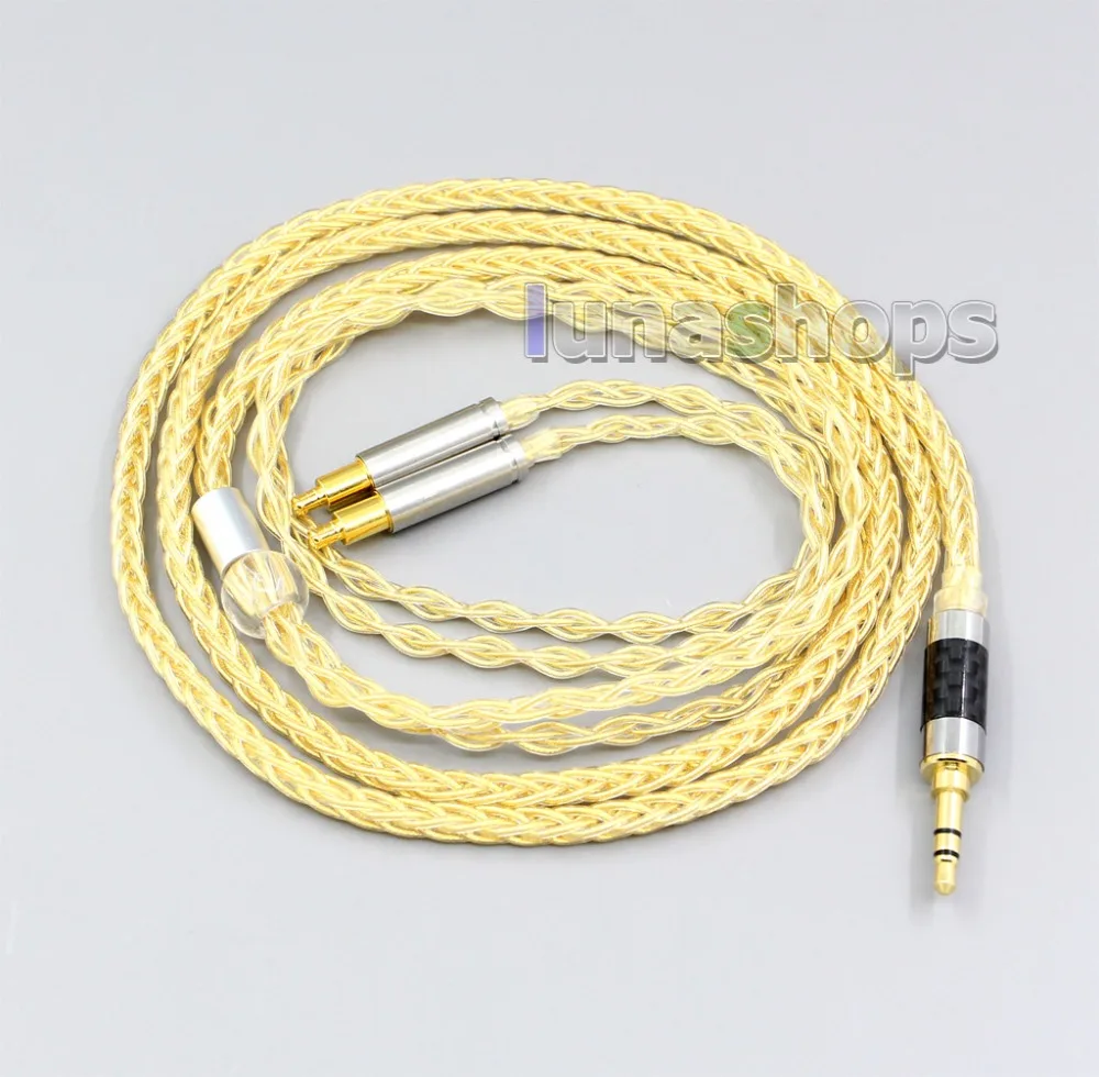 LN006483 4,4 мм 8 ядер 99.99% чистое серебро+ позолоченный кабель для наушников для Audio-Technica ATH-ADX5000 ATH-MSR7b 770H 990H A2DC