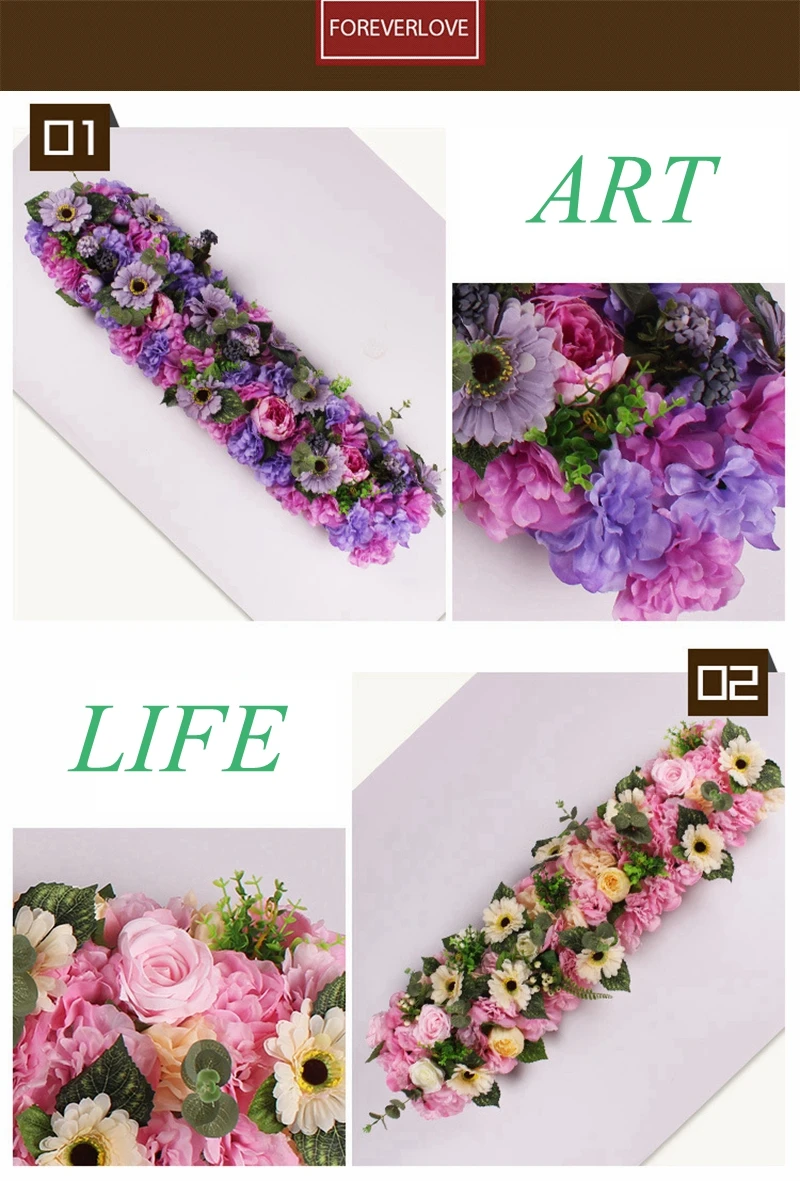 100cm diy casamento flor parede artificial flor