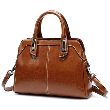 

Large Bucket Shoulder Bag, Polyester Wear Resistant Large Bag, Ladies Fashion Simple Handbag Brown