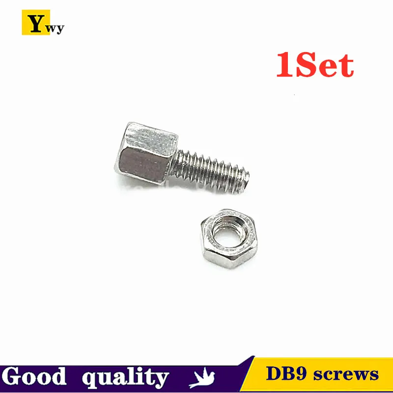 20sets screw 5+7mm DB9 screw DB head series fixing + nut Serial port screw/stud
