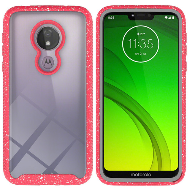 e5 g6 g7 Play g6Forge G7Power G7Supra Shockproof Transparent Crystal Colorful PU Silicon Case Pattern Bumper Acrylic Cover