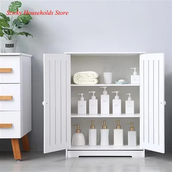 

Double Door Three-Layer 80cm High Storage Cabinet PVC 63*31*80cm