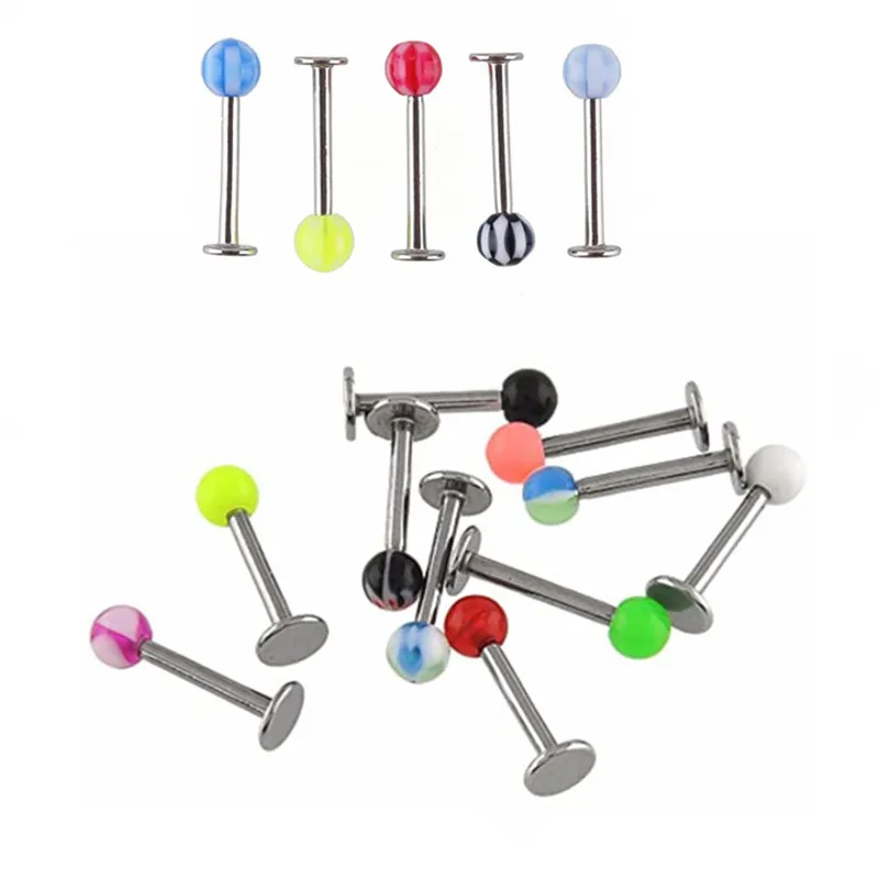 Vertical Labret Lip Piercing Cartilage Tragus piercing jewelry body piercing earrings ear piercing jewelry body piercing jewelry body jewelry 10/20/30/50Pcs