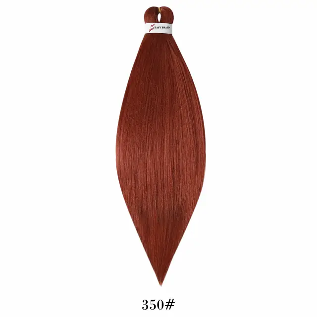 Pre Stretched Kanekalons Braiding Hair Easy Crochet Braid Hair Extension Yaki Straight Ombre For Woman Aigemei EZ Braids T1B-144