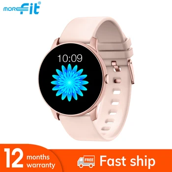 

moreFit KW19 Pro Women Smart Watch Heart Rate Monitor Round Screen Full Touch Waterproof Fitness Tracker Smartwatch PK KW20 KW10