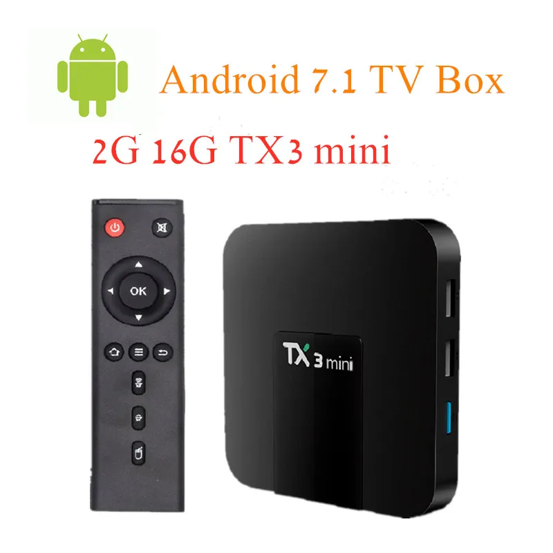 Gotit TX3 мини 2GB16GB Android 7 1 TV BOX Amlogic S905W четырехъядерный Suppot H.265 4 K 2 GHz WiFi Smart IPTV Box|iptv box|tv