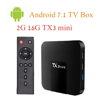 

Gotit TX3 mini 2GB16GB Android 7.1 TV BOX Amlogic S905W Quad Core Suppot H.265 4 K 2.4 GHz WiFi Smart IPTV Box