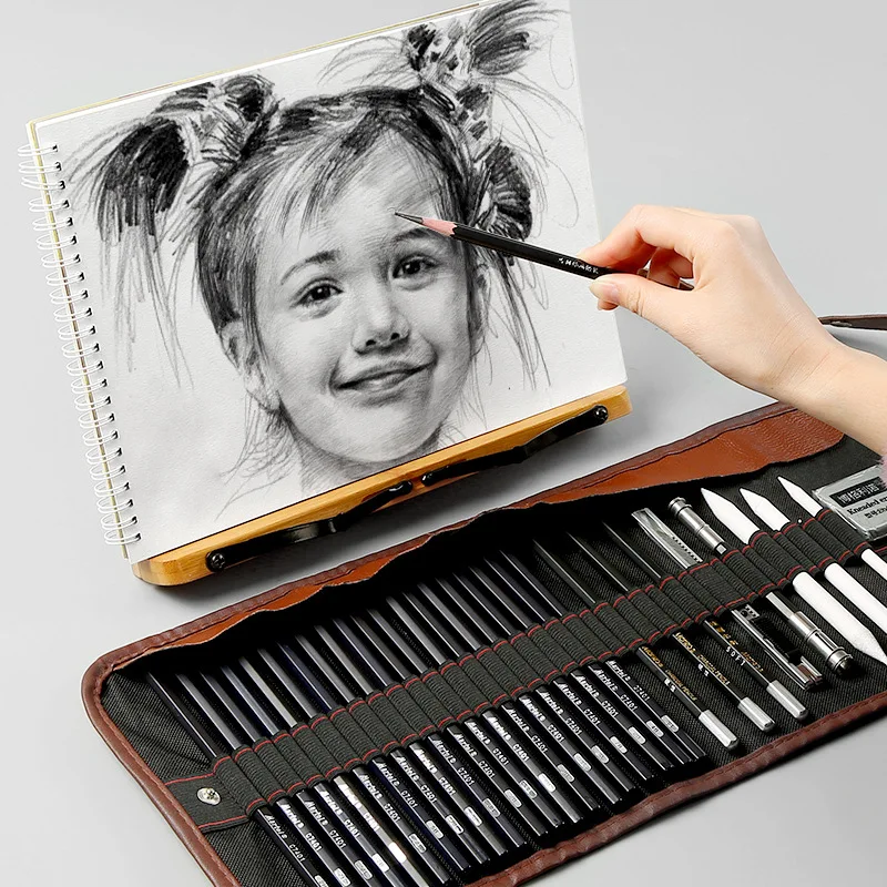 Best Gift 182 Pieces Color Pencil and Sketch Pencils Set for Drawing Art  Tool Kit Graphite Strips Charcoal Drawing Pencils Ect - AliExpress