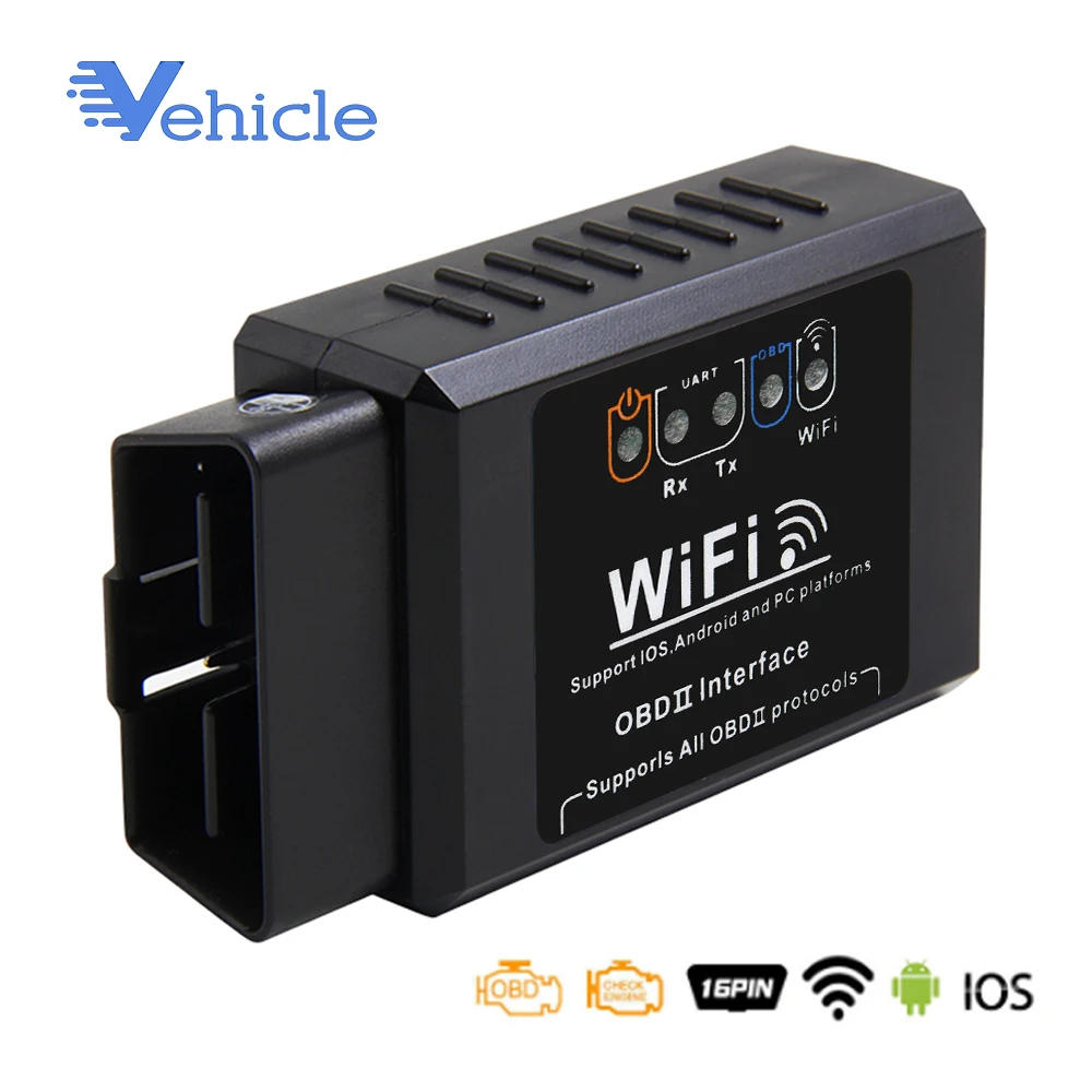 Сканер ELM 327 V1.5 OBD2 Wifi для IOS/Android OBD 2019 2 Автомобильный диагностический инструмент