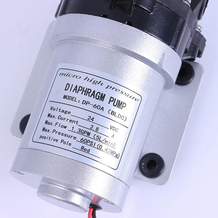 SURFLO DP-60 DC electric permanent magnet brushless motor operated three chamber diaphragm pump 12V 5L/min 60psi
