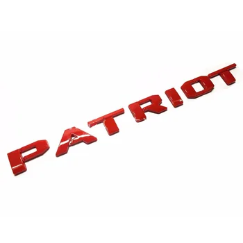 

red sticker For Jeep Patriot Emblems Nameplate Badge Decal Car Door Side Whole Body Front Tail Sticker car styling