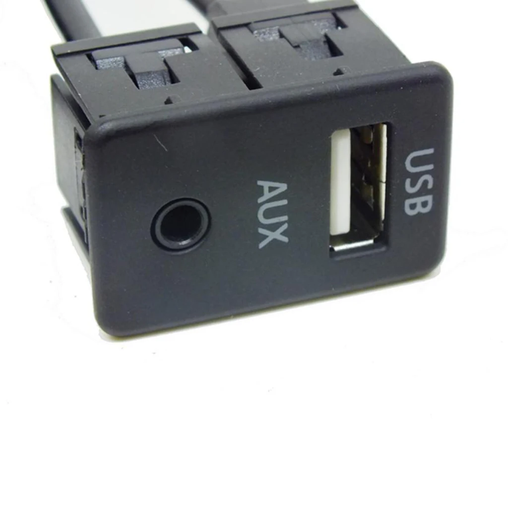 MagiDeal Car 3.5mm Usb Aux Headphone Male Jack Flush Mount Adapter Panel