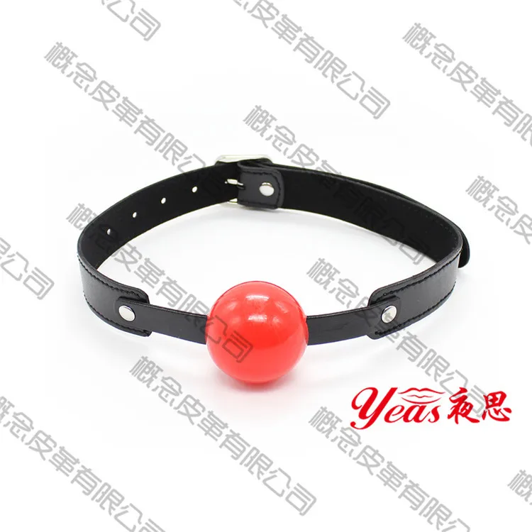 Silica Gel Solid Magenta Ball Gag Lock Adult Products Sex Toys Toy Mouth Ball Female Couples Health Products Wholesale