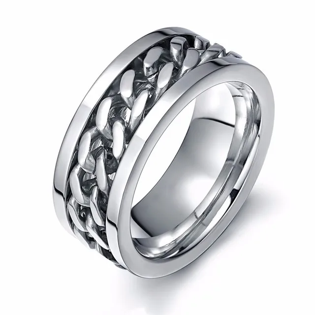 8ミリメートルスピナー男性用ステンレス鋼キューバチェーン結婚式の男性の抗ストレスジュエリー Aliexpress ジュエリー アクセサリー