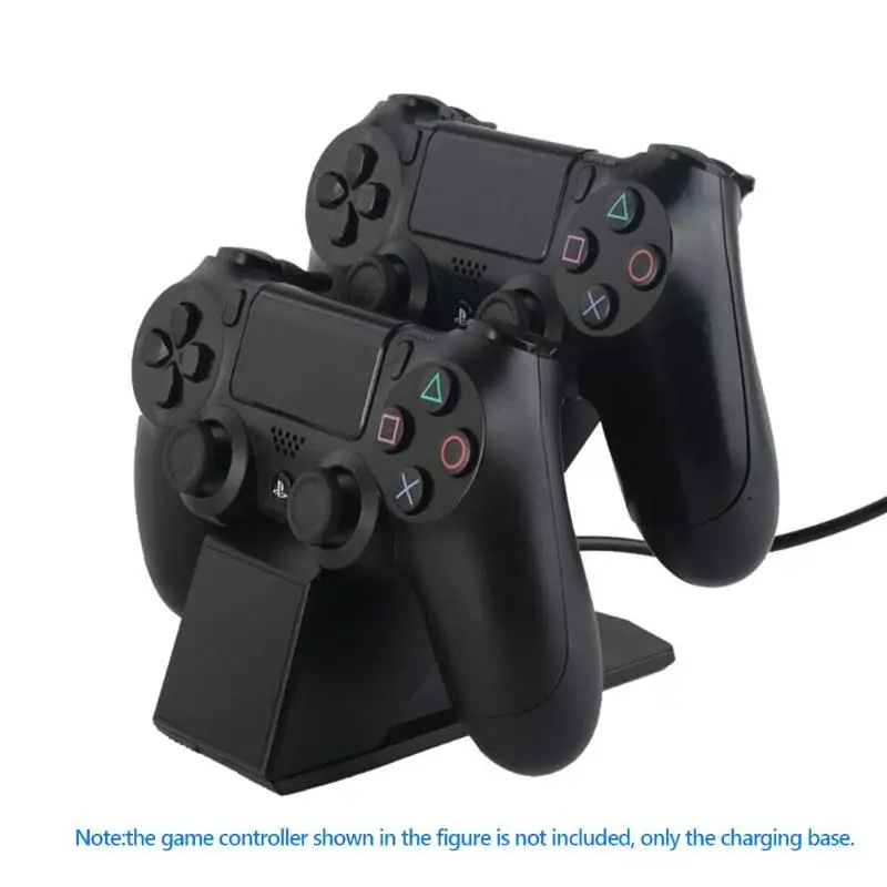 Двойная зарядная док-станция с индикатором зарядки для PS4 PRO/SLIM/PS4