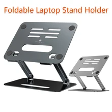 Support pliable P43 pour ordinateur portable, en alliage d'aluminium, support creux dissipant la chaleur pour ordinateur portable/tablette de 14 à 17.3 pouces