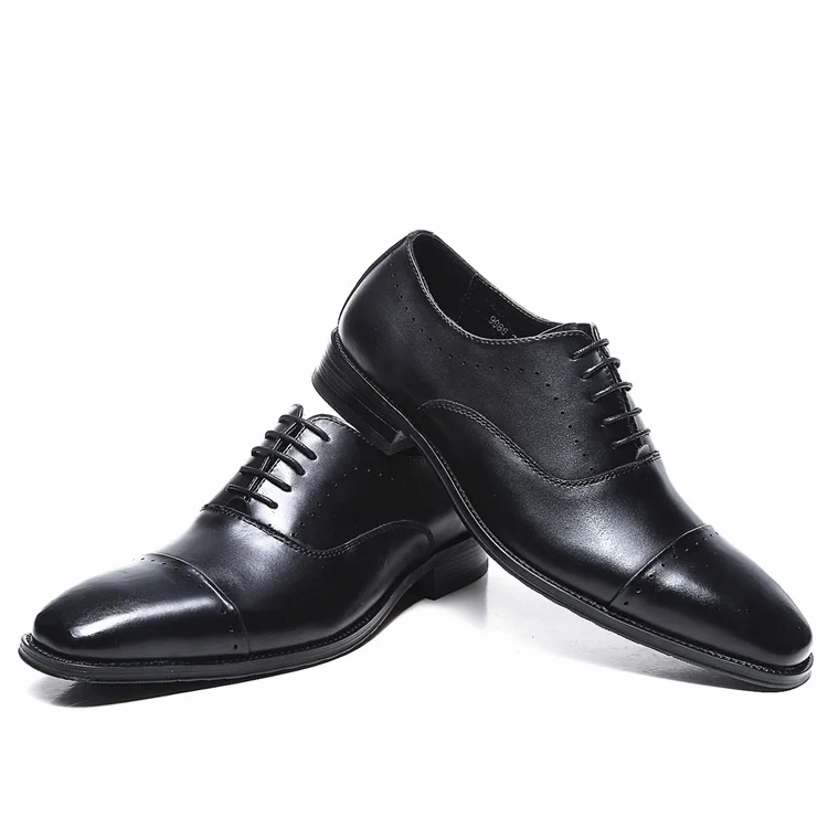 Мужские, стильные, итальянские классические полуботинки мужские вечерние свадебные офисные черные деловые дышащие туфли