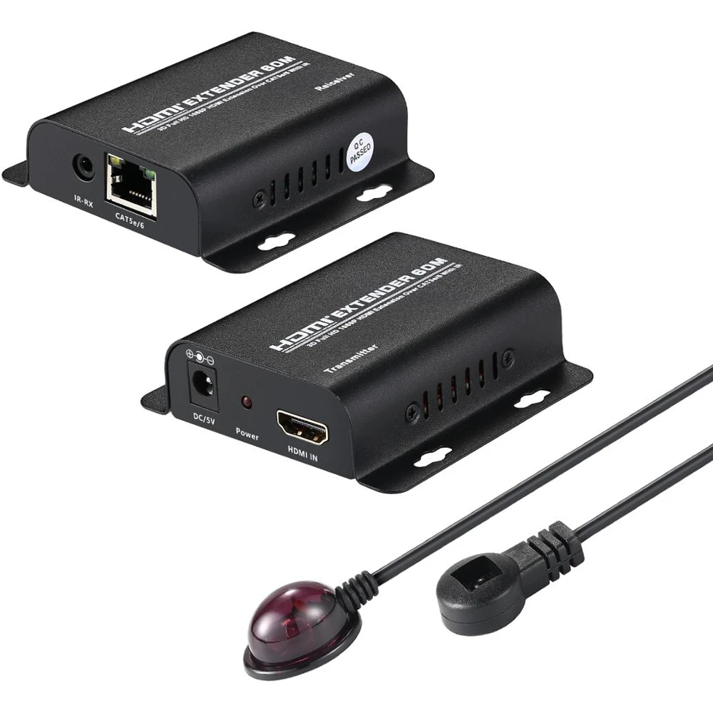 1080p 60m Hdmi Genisletici Hdmi Tekrarlayici Uzerinde Kedi 6 Cat7 Rj45 Ethernet Kablosu Ir Fonksiyonu Ile Verici Alici Dizustu Bilgisayar Pc Tv Hdmi Kablolari Aliexpress