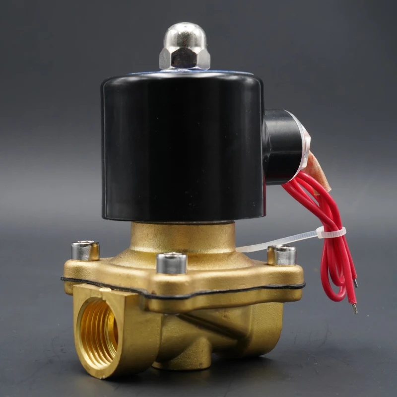 Латунный клапан G1/4 &quotG3/8&quot G1/2 &quotG3/4&quot G1 &quot нормально закрытый 110 В 220 380 в 24 12