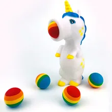 

Vinyl Toy Spit Ball Doll Decompression Launch Ball Unicorn Cartoon Animal Spray Ball Bang Hog Wild Toys Anti Stress Toys Squishy