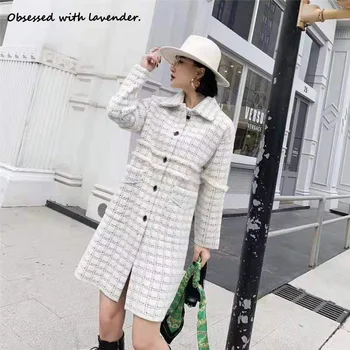 

Korean version of double-sided coat women 2019 winter new thick woolen cloth in the long imitation mink wool coat tide
