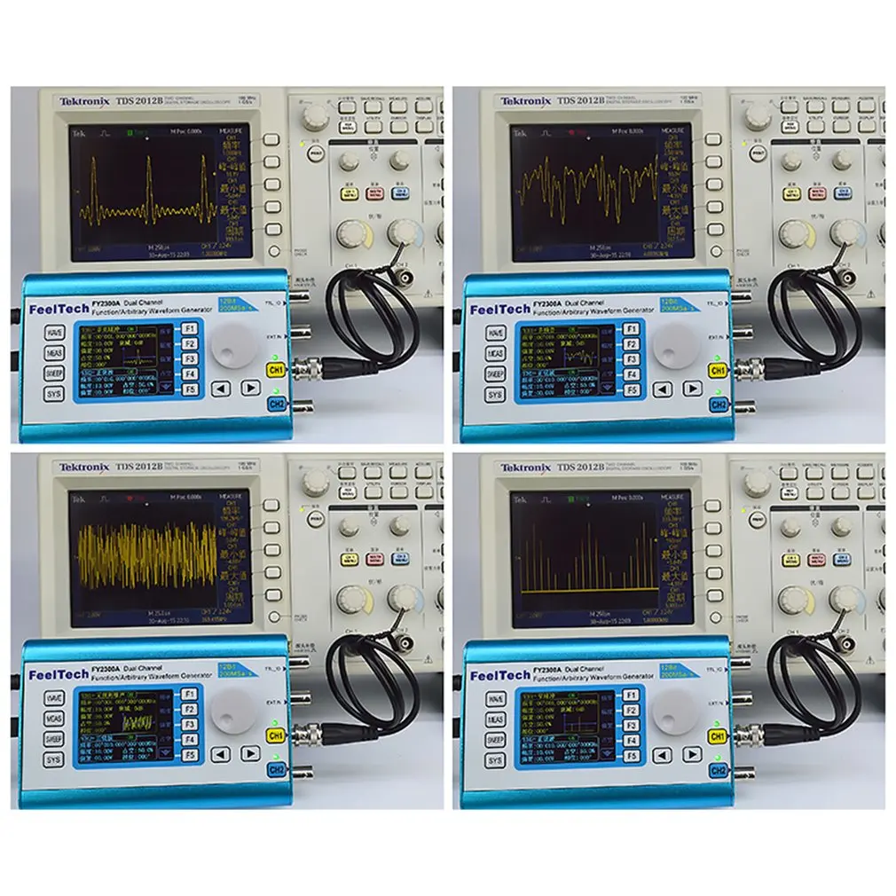 Цифровой DDS Dual-канальный сигнал генератора сигналов произвольной формы Функция 200MSa/s 6 МГц 12 бит Частотомер