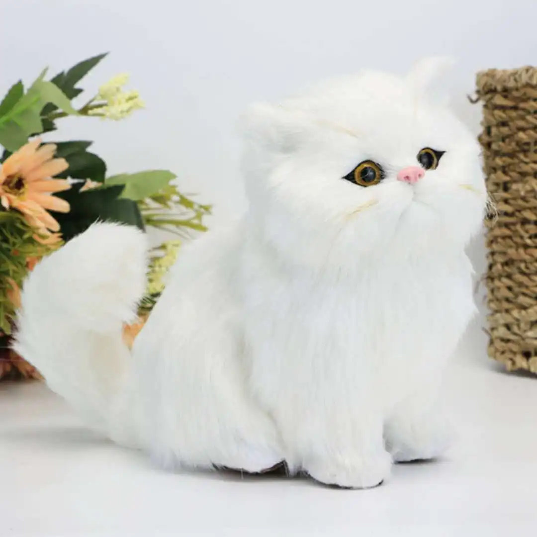 Котенок кошка будет называть Искусственный Кот плюшевая игрушка поддельная кошка пластик креативный детский подарок украшение для кошки