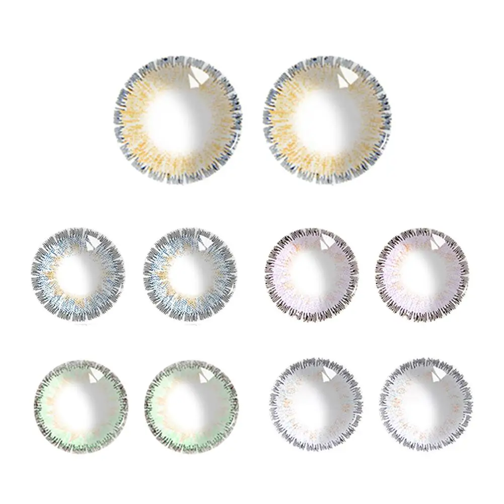 

2Pcs 5 Colors Big Eye Beauty Pure Colored Contact Eyes Lens Cosmetic Eyewear for Party Makeup Beauty Tools 34P