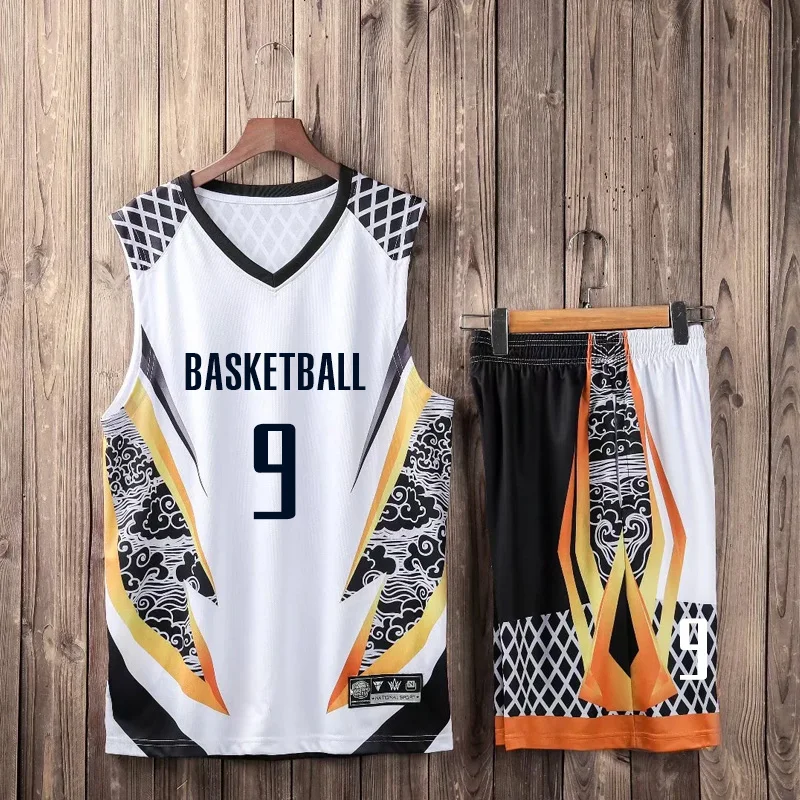 

High quality DIY youth Cheap Men Basketball Jerseys Custom Women uniforms Sports Suits Breathable Quick Dry Kids blank Sets