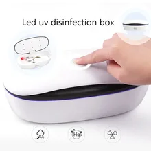 Светодиодный УФ стерилизатор, коробка для ногтей, аксессуары для косметических средств, мобильное стерилизационное чистящее устройство, инструменты для дизайна ногтей, пластик