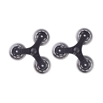 

2Pcs/Set Black Shopping Cart Trolley Caster Luggage Suitcase Roller Replacement Wheel Pulley Sliding Roller Wheel Accessories