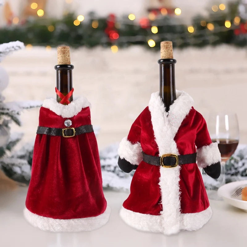 Coperchio Della Bottiglia Di Vino Di Natale Decorazioni Di Buon Natale Per La Casa 2024 Ornamenti Natalizi Natali Regali Di Natale Felice Anno Nuovo 2
