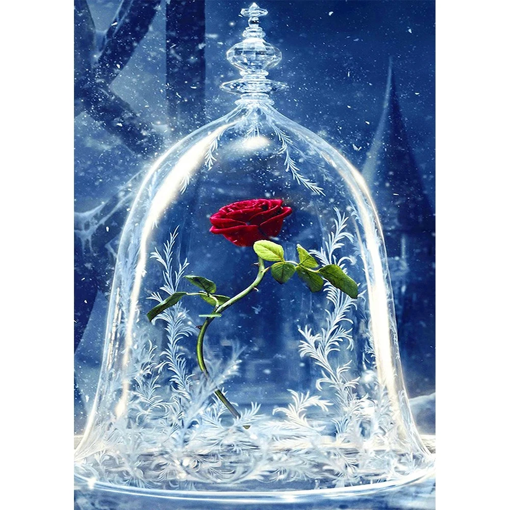 

Flower 5D Diamond Painting Kits Full Square/Round Diamond Embroidery Cross Stich Rhinestone Painting DIY Craft Home Wall Decor