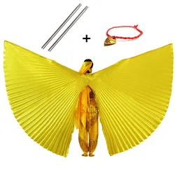 Gold Belly Dance Isis Wings - Elegant Accessories - S (Child 105-129cm) (Gold - Open)