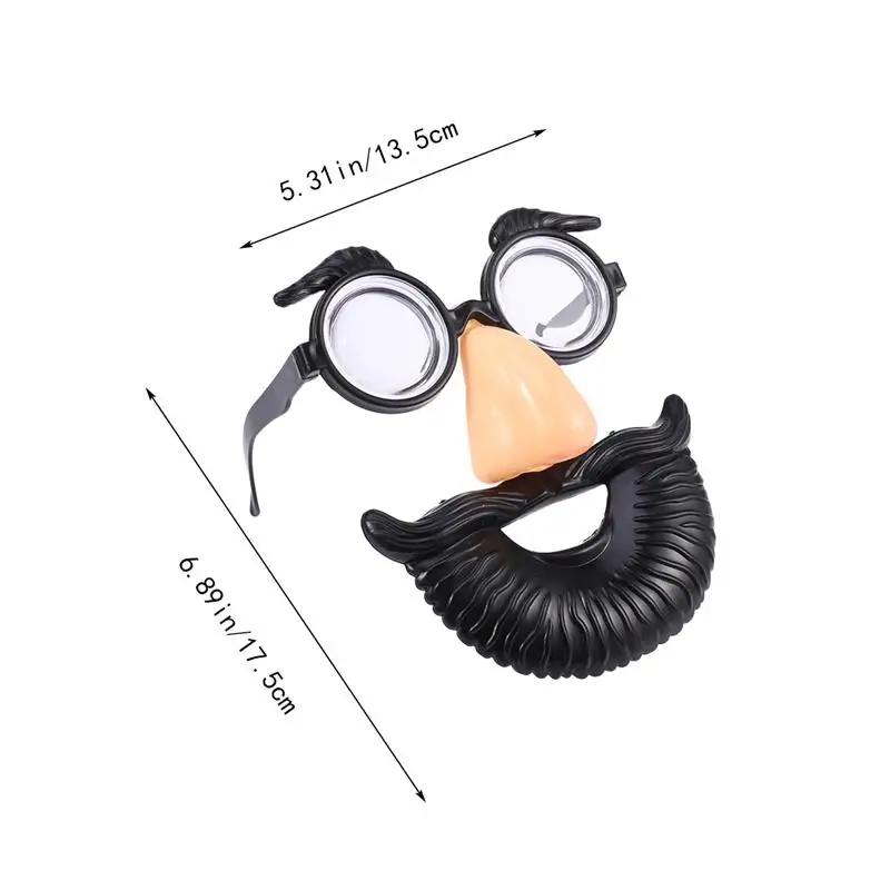 Disguise Glasses Funny Mustache Eyebrows Glasses For Carnival Halloween Masquerade Gags&Practical Jokes Toys